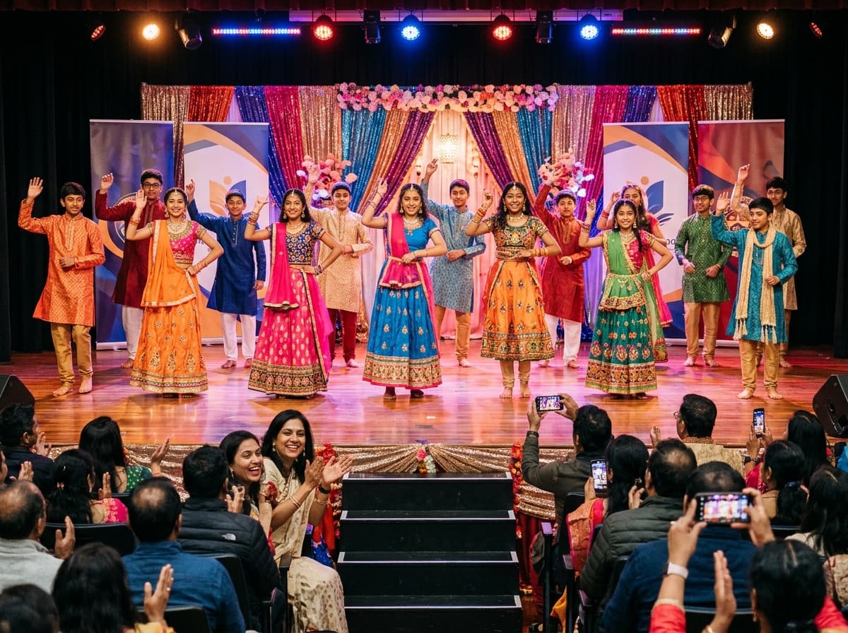 Students performing at the Atlas Annual Day